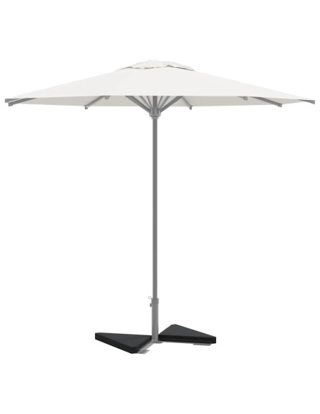 Piastre per Parasole 2 pz in Granito Triangolare 14 kg Nero