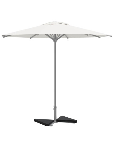 Piastre per Parasole 2 pz in Granito Triangolare 14 kg Nero