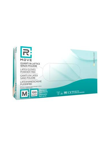 1Conf. da 100pz Tg.M - RMove Guanti Lattice 5.7gr Senza Polvere