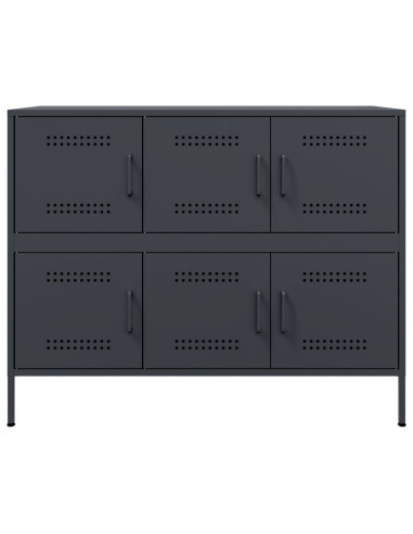 Credenza Antracite 100,5x39x79 cm in Acciaio