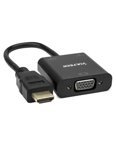 Vultech SN21707 cavo e adattatore video 1 m VGA (D-Sub) HDMI tipo A (Standard) Nero