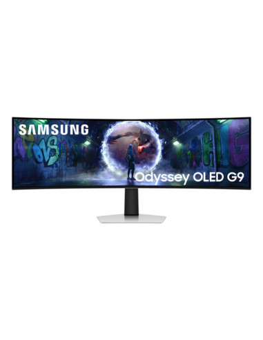 Samsung G93SD Monitor PC 124,5 cm (49") 5120 x 1440 Pixel Dual QHD OLED Argento