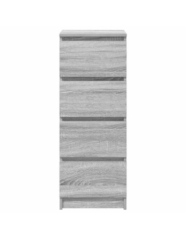 Credenza Grigio Sonoma 37,5x35x99 cm in Legno Multistrato