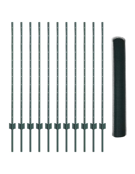 Recinzione con Posto Verde 1,2 x 25 m Acciaio