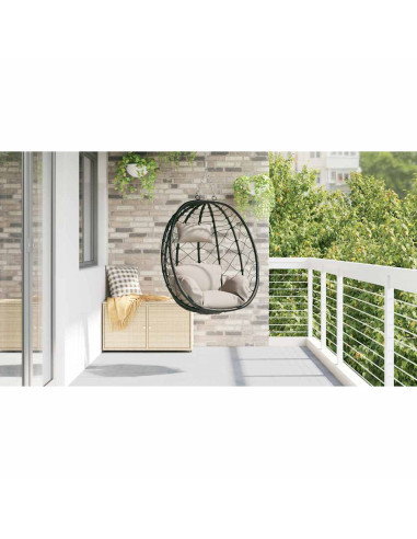 Sedia uovo sospesa Talpa 91,5 x 60 x 110 cm polyrattan