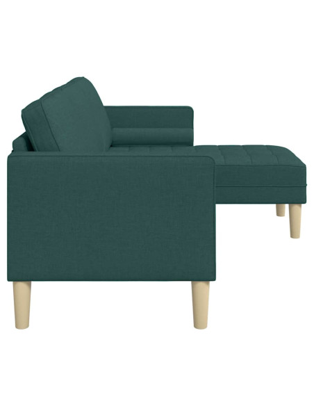 Set di divani con cuscino Verde Scuro Poliestere