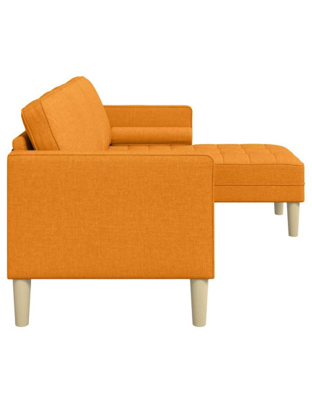 Set di divani con cuscino Giallo Scuro Poliestere