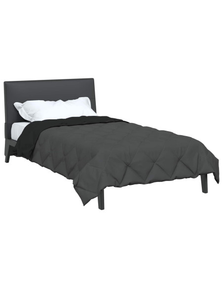 Piumone Completo Annuale Nero e antracite 155 x 200 cm