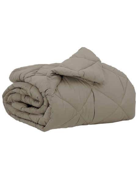 Piumone Completo Annuale Grigio chiaro 200 x 155 cm Microfibra