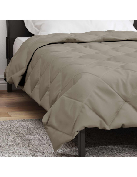 Piumone Completo Annuale Grigio chiaro 200 x 155 cm Microfibra