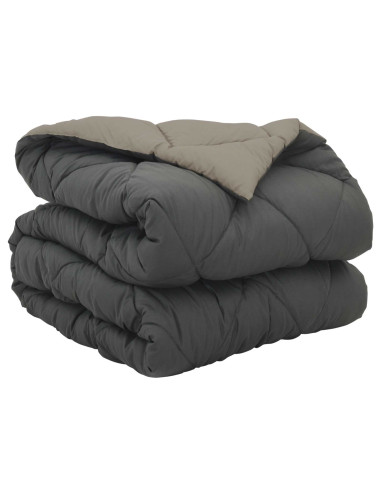 Piumone Completo Annuale Grigio chiaro e Antracite 220 x 135 cm