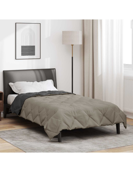 Piumone Completo Annuale Grigio chiaro e Antracite 220 x 135 cm