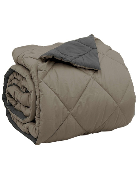 Piumone Completo Annuale Grigio chiaro e Antracite 220 x 260 cm