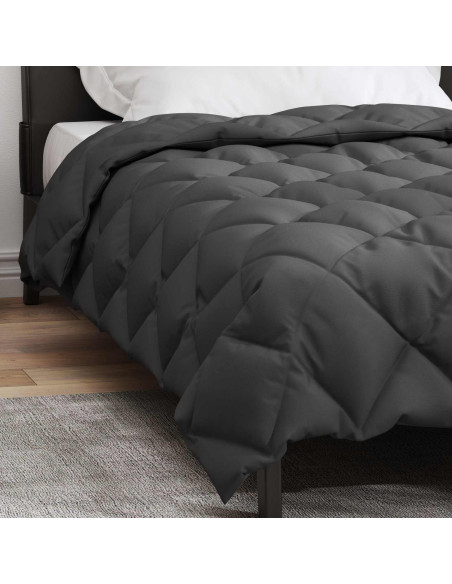 Duvet Invernale Antracite 200 x 135 cm Microfibra