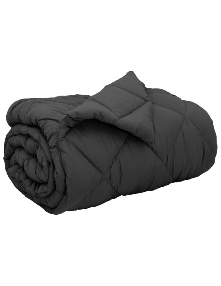 Duvet Invernale Antracite 220 x 135 cm Microfibra