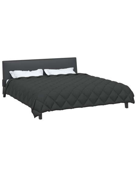 Duvet Invernale Antracite 220 x 200 cm Microfibra