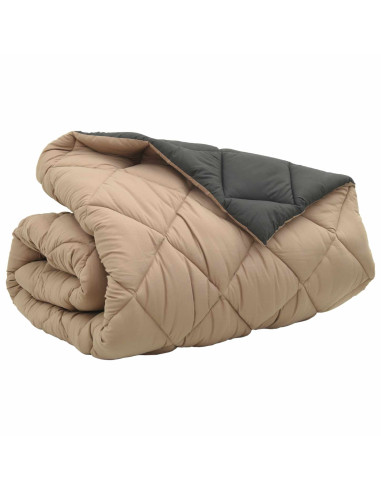 Duvet Invernale Antracite e Talpa 220 x 240 cm Microfibra
