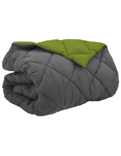 Duvet Invernale Verde e Antracite 220 x 260 cm Microfibra 2