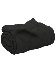 Duvet Invernale Nero 200 x 140 cm Microfibra 2