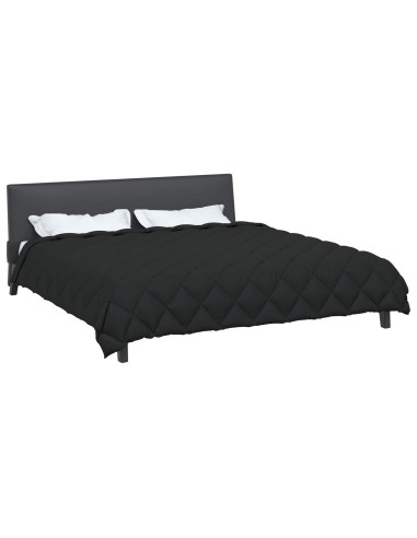 Duvet Invernale Nero 240 x 200 cm Microfibra