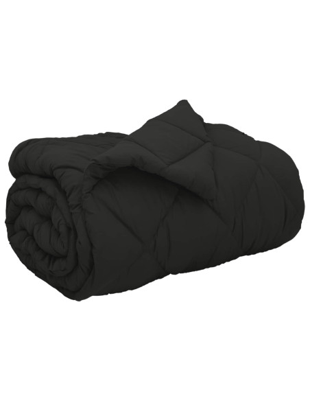 Duvet Invernale Nero 220 x 140 cm Microfibra
