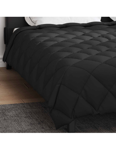 Duvet Invernale Nero 220 x 240 cm Microfibra
