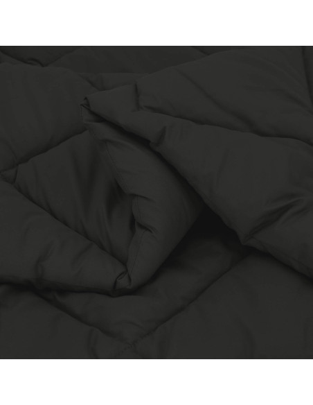Duvet Invernale Nero 240 x 260 cm Microfibra