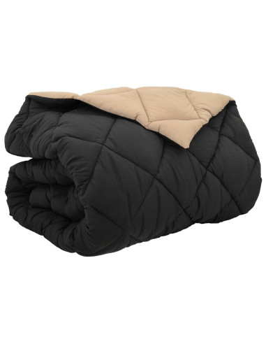 Duvet Invernale Nero e Talpa 200 x 200 cm Microfibra