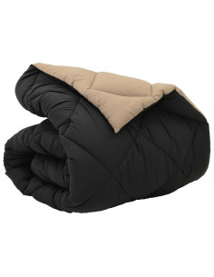 Duvet Invernale Nero e Talpa 220 x 155 cm Microfibra 2