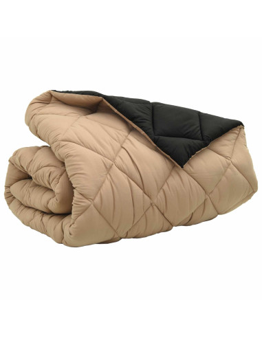 Duvet Invernale Nero e Talpa 220 x 200 cm Microfibra