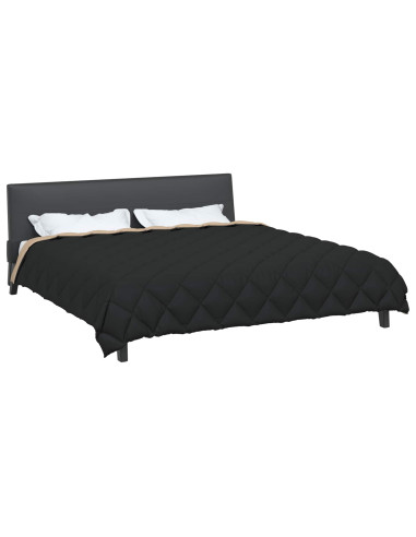 Duvet Invernale Nero e Talpa 240 x 260 cm Microfibra