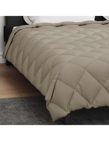 Duvet Invernale Grigio chiaro 220 x 200 cm Microfibra