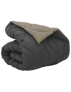 Duvet Invernale Grigio chiaro e Antracite 220 x 155 cm 2