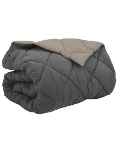 Duvet Invernale Grigio chiaro e Antracite 220 x 240 cm 2