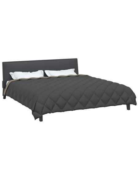 Duvet Invernale Grigio chiaro e Antracite 240 x 260 cm