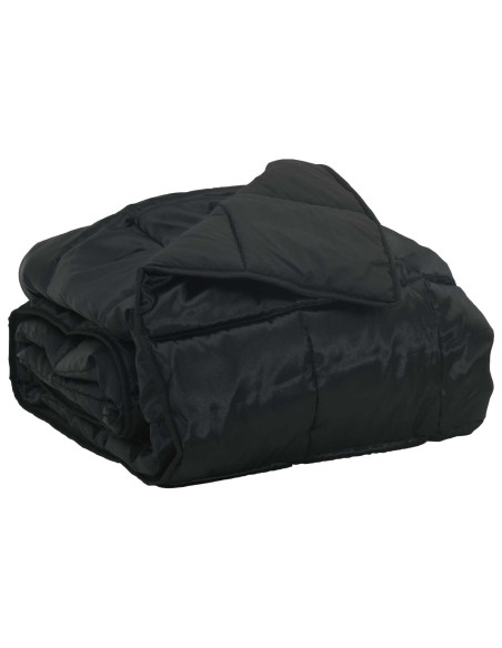 Duvet Estivo Nero 200 x 135 cm Satin e Micropile