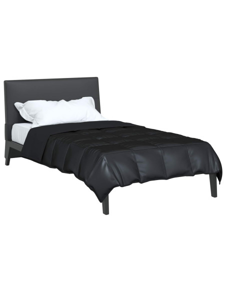 Duvet Estivo Nero 200 x 140 cm Satin e Micropile