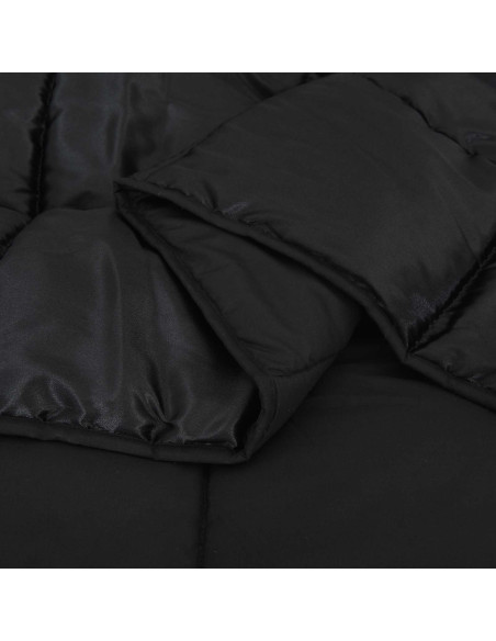 Duvet Estivo Nero 220 x 155 cm Satin e Micropile