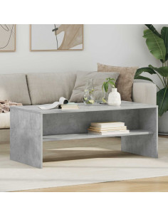 Tavolino da salotto Grigio cemento 100 x 50 x 40 cm