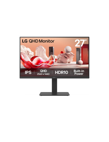 LG 27BA54QB-B Monitor PC 68,6 cm (27") 2560 x 1440 Pixel Quad HD LCD Nero