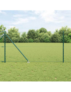 Palo della recinzione Verde 25 x 1,2 m (rete da 25 mm) Acciaio
