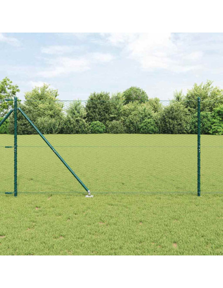 Palo della recinzione Verde 25 x 1,2 m (rete da 25 mm) Acciaio