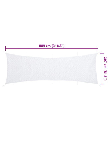 Rete Mimetica con Custodia di Conservazione 809x207 cm Bianca