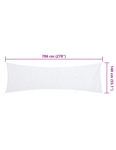 Rete Mimetica con Custodia di Conservazione 706x140 cm Bianca