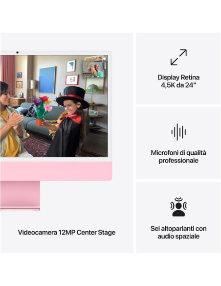 IMAC 24  M4 PNK/8CORE/16GB/256GBGB