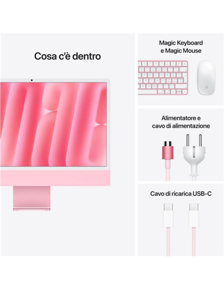 IMAC 24  M4 PNK/8CORE/16GB/256GBGB