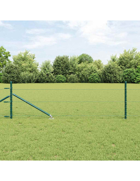 Palo della recinzione Verde 25 x 0,5 m (rete da 25 mm) Acciaio