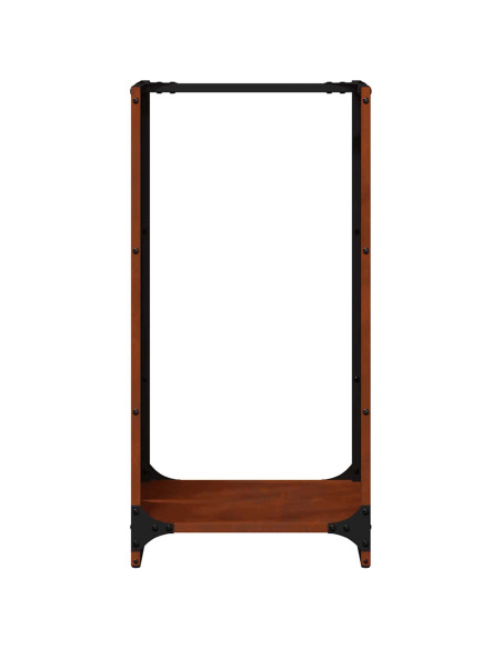 Rastrelliera per Legna da Ardere 40x30x80 cm in Acciaio Corten