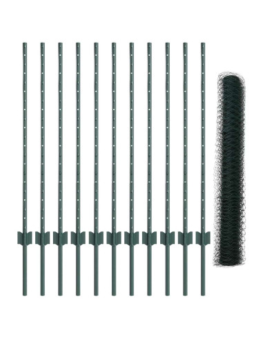 Recinzione con Posto Verde 1 x 25 m Acciaio