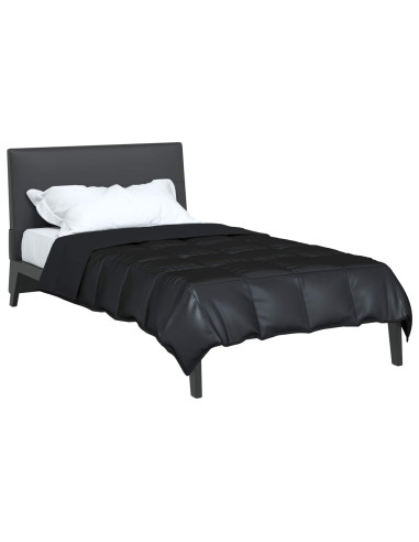 Piumone Completo Annuale Nero 200 x 155 cm Satin e Micropile